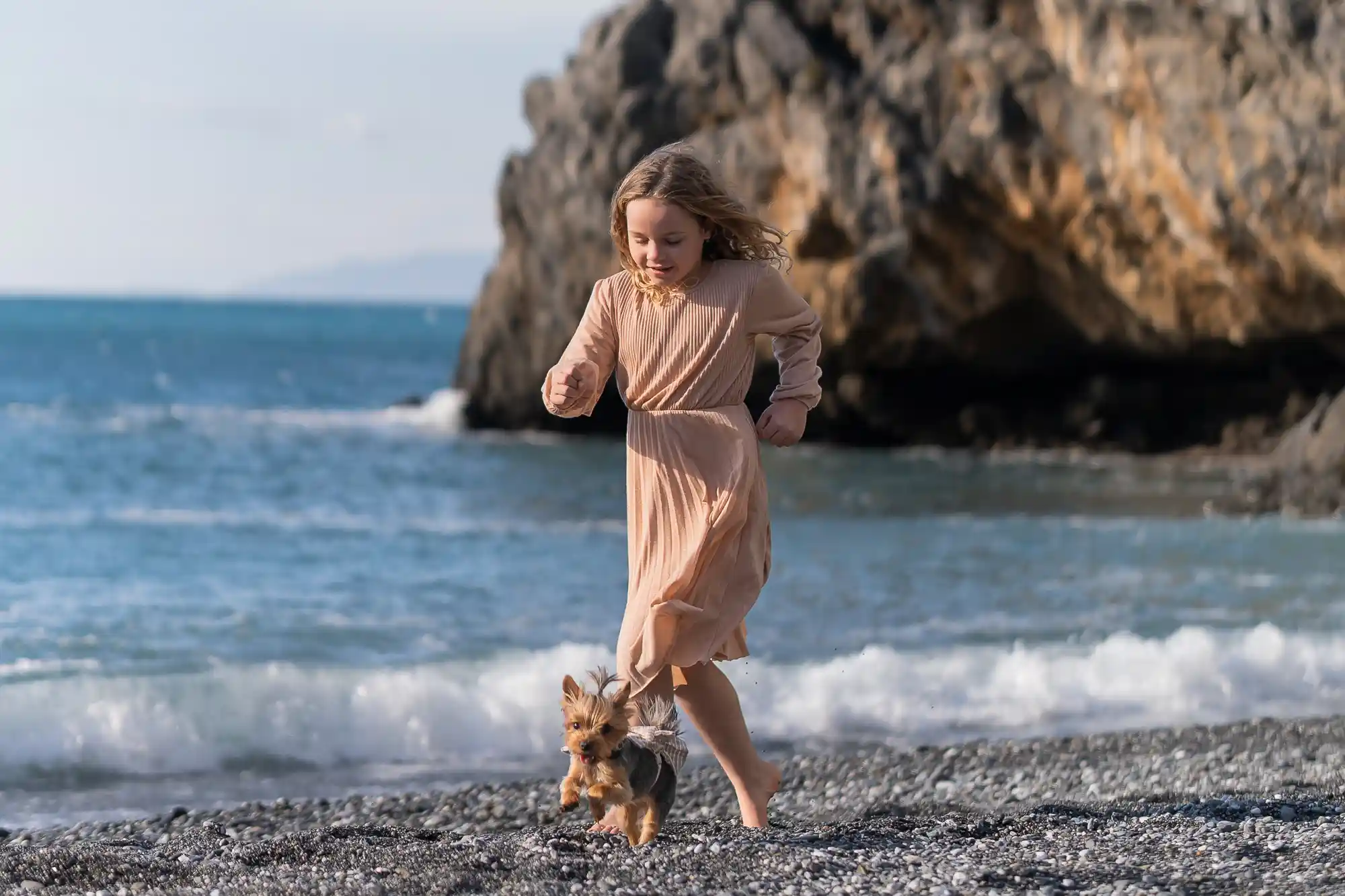 Joyful Winter Photo Session by the Sea