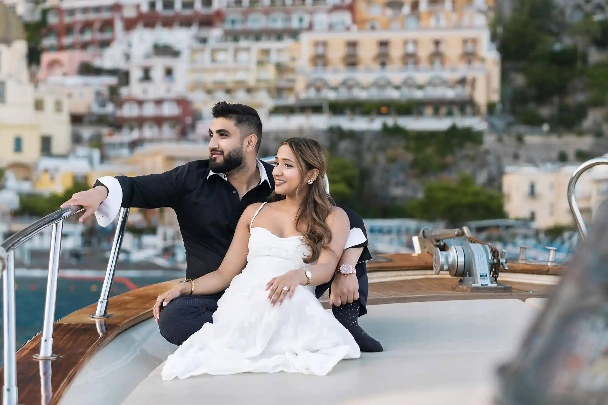 A Sunset Surprise Proposal on the Sea